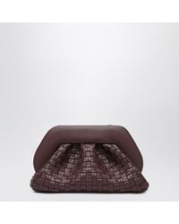 THEMOIRÈ - Plum Colored Woven Clutch Tia - Lyst