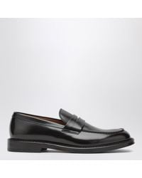 Doucal's - Ebony Leather Penny Moccasin - Lyst