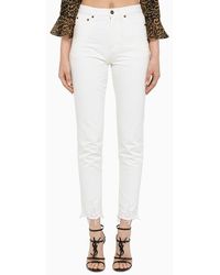 Saint Laurent Straight Jeans - White