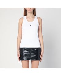 Givenchy - Cotton Tank Top With Logo - Lyst