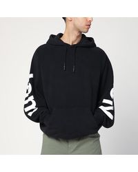 New Amsterdam Surf Association - Sweat-Shirt Oversize Noir Avec Logo - Lyst