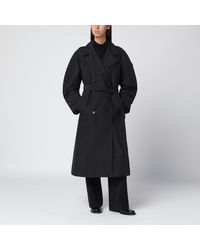 Moncler x Edward Enninful - Double-Breasted Trench Coat With Belt - Lyst