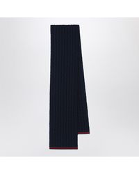 Gucci - Marineblauer Wollschal - Lyst