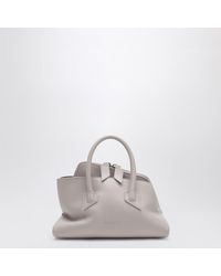 The Attico - Sac La Passeggiata Mini En Cuir Grainé Light Mauve - Lyst