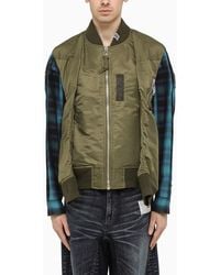 Maison Mihara Yasuhiro - Ausgehöhlt Khaki Bomberjacke - Lyst