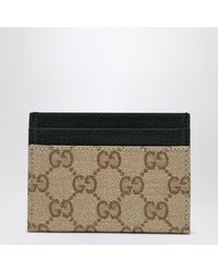 Gucci - Sand Gg Canvas Essence Classic Cardholder - Lyst