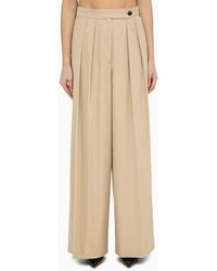 Dries Van Noten - Cotton Wide Pleated Trousers - Lyst