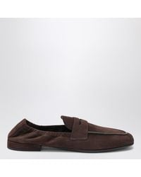 Prada - Braune Wildleder-Mokassins - Lyst