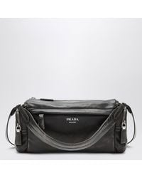 Prada - Dark Aged-Effect Nappa Crossbody Bag - Lyst