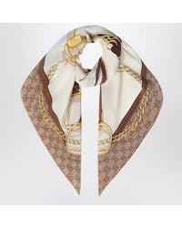 Gucci - Printed Silk Crãªpe Carre - Lyst