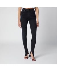 Gucci - Jean Skinny Délavé En Denim De Coton Noir - Lyst