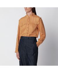 Isabel Marant - Lonzie Caramel Cotton Shirt - Lyst