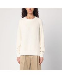 P.A.R.O.S.H. - Maglione panna in cotone e cashmere - Lyst