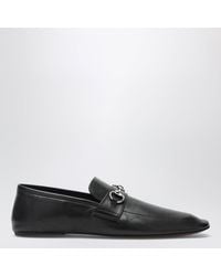Gucci - Schwarze Leder-Loafer Mit Horsebit - Lyst
