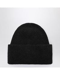 Destin - Anthracite Wool And Cashmere Beanie - Lyst