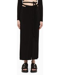 Dion Lee Skirt With Lacing At The Waist - Black