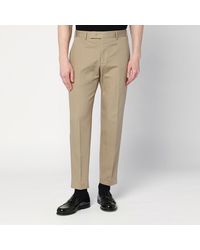 PT Torino - Cotton And Linen Trousers - Lyst