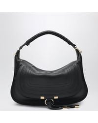 Chloé - Kleine Marcie Tasche Aus Schwarzem Leder - Lyst