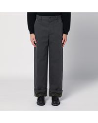 Burberry - Trousers With Check Pattern Lapels - Lyst