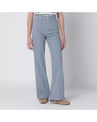 A.P.C. - Bluegrey Cotton Trousers - Lyst
