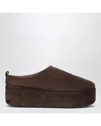 Balenciaga - Sabot Con Plateau Alaska Soft Marrone Spresso - Lyst