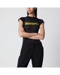 Balenciaga - Messy Spray T-Shirt With Cut-Out Back - Lyst