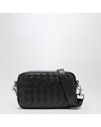 Bottega Veneta - Schwarze Mini-Kameratasche Mit Flechtmuster - Lyst