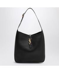 Saint Laurent - Borsa grande le 5 à 7 nera in pelle - Lyst