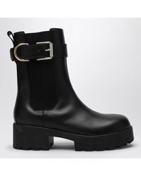 Givenchy - Schwarzer Chelsea Boot Voyou Aus Leder - Lyst