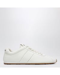 Miu Miu - Plume Ivory Nappa Sneakers - Lyst