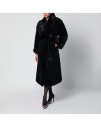 BB COUTURE - Jackie Double-Breasted Coat With Belt - Lyst