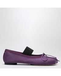 MM6 by Maison Margiela - Anatomic Numeric Plum-Colored Ballet Flats - Lyst
