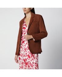 Golden Goose - Robyn Suede Sheepskin Blazer - Lyst