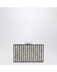 Self-Portrait - Crystal Mesh Clutch Bag - Lyst