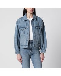 Anine Bing - Quincy Washed Denim Jacket - Lyst