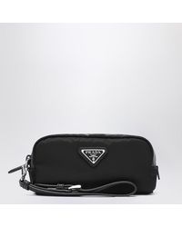 Prada - Schwarze Mappe Aus Re-Nylon - Lyst