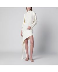 Francesco Murano - Asymmetric Silk-Blend Dress - Lyst