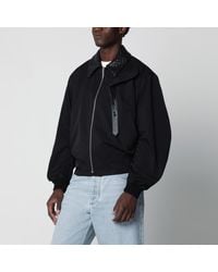 Bottega Veneta - Zip-Up Jacket With Intrecciato Collar - Lyst