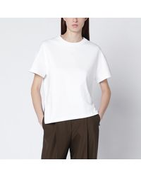 Loewe - Asymmetrical Cotton-Blend T-Shirt - Lyst