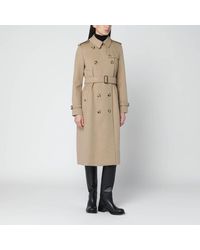 Burberry - Mélange Double-Breasted Cashmere Coat - Lyst