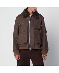 Sacai - Melton Wool Blouson Jacket - Lyst