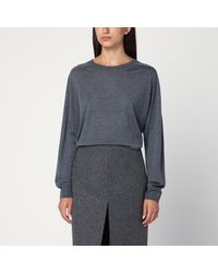 Loulou de Saison - Anthrazitgrauer Kaschmirpullover - Lyst