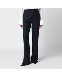 Bottega Veneta - Midnight Shetland Wool Trousers - Lyst