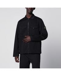 Stone Island - Cotton Zip-Up Jacket - Lyst