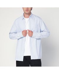 Golden Goose - Weiß/Blau Gestreiftes Hemd - Lyst