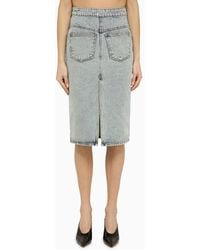 The Mannei - Malmo Maxi Skirt In Denim Inside Out - Lyst