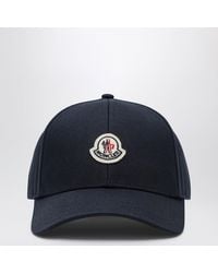 Moncler - Baseballkappe Mit Patch Aus Baumwolle - Lyst