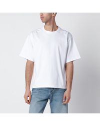 Saint Laurent - Oversized Cotton T-Shirt With Cassandre Logo - Lyst