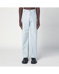 Bottega Veneta - Jeans azzurro a gamba dritta - Lyst