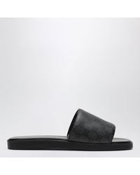 Gucci - Generation Gg Canvas Slider Sandals - Lyst